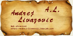 Andrej Livazović vizit kartica
